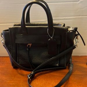 COACH 27923 BLEECKER BLEECKER LEATHER MINI RILEY CARRYALL Black